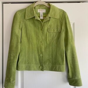 Liz Claiborne Olive Suede Jacket